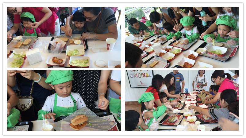 BBunion国际早教泉州中骏中心活动花絮：齐聚KFC，争当小厨师