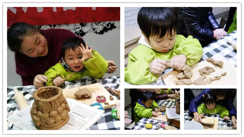 BBunion国际早教丹阳中心活动花絮：亲子陶艺课