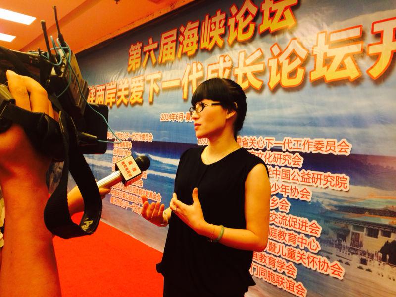 Kitty接受福建教育频道独家专访